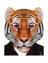 Careta de bebé tigre para niños para combinar con disfraces para carnaval, halloween y celebraciones. Tamaño: 37 x 33 x 3 cm