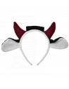 Set de 4 piezas de disfraz de vaca de color blanco y negro, para niños combinar con disfraces para carnaval, halloween y celebra