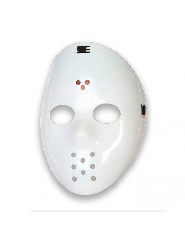Careta de hockey de color blanco para jóvenes y adultos para carnaval, Halloween, fiestas de cumpleaños u otras celebraciones. T