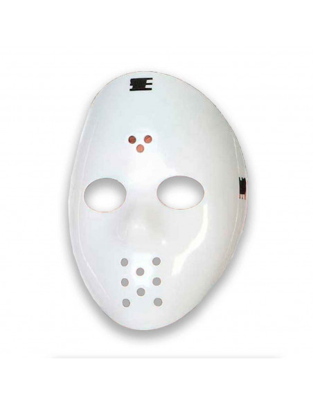 Careta de hockey de color blanco para jóvenes y adultos para carnaval, Halloween, fiestas de cumpleaños u otras celebraciones. T Careta de hockey de color blanco para jóvenes y adultos para carnaval, Halloween, fiestas de cumpleaños u otras celebraciones. T