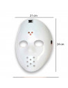 Careta de hockey de color blanco para jóvenes y adultos para carnaval, Halloween, fiestas de cumpleaños u otras celebraciones. T