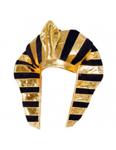 Sombrero de faraón para jóvenes y adultos - Carnaval, Halloween, fiestas de cumpleaños u otras celebraciones (Negro y dorado, 39
