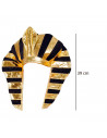 Sombrero de faraón para jóvenes y adultos - Carnaval, Halloween, fiestas de cumpleaños u otras celebraciones (Negro y dorado, 39