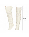 Par de cubre botas de color blanco para jóvenes y adultos para jóvenes y adultos para carnaval, Halloween, fiestas de cumpleaños
