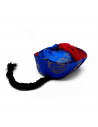 Gorro chino de tela de color azul con detalles dorado para niños para carnavales, halloween, fiestas y celebraciones. Tamaño: 6