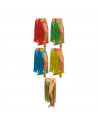 Falda hawaiana a tiras de color aleatorio para los infantes de la casa para disfrazarse en carnaval, Halloween y celebraciones.
