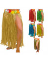 Falda hawaiana a tiras de color aleatorio para los infantes de la casa para disfrazarse en carnaval, Halloween y celebraciones.
