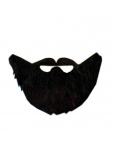 Barba con bigote, complemento para disfraces de carnaval, halloween, cosplay, 25 x 21,5 x 0,5 cm, modelo y color aleatorio