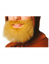 Barba con bigote de pelo rubio para jóvenes y adultos, complemento para carnaval, halloween y celebraciones. Tamaño: 12 x 18 x 0