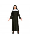Disfraz de monja, bata en blanco y negro para jóvenes y adultos para carnaval, halloween, celebraciones. Talla L