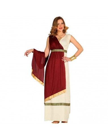 Disfraz de Romana, bata romana con mantón rojo para jóvenes y adultos para carnaval, halloween y celebraciones. Talla M