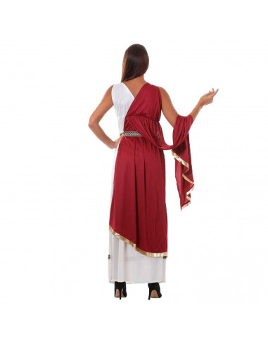 Disfraz de Romana, bata romana con mantón rojo para jóvenes y adultos para carnaval, halloween y celebraciones. Talla M