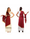 Disfraz de Romana, bata romana con mantón rojo para jóvenes y adultos para carnaval, halloween y celebraciones. Talla M