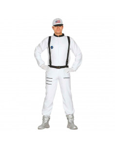 Disfraz de Astronauta, mono blanco con gorro para jóvenes y adultos para carnaval, halloween y celebraciones. Talla XL