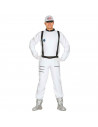 Disfraz de Astronauta, mono blanco con gorro para jóvenes y adultos para carnaval, halloween y celebraciones. Talla XL