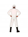 Disfraz de Astronauta, mono blanco con gorro para jóvenes y adultos para carnaval, halloween y celebraciones. Talla XL