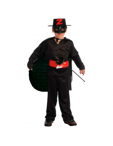 Disfraz de Bandido, Mono de color negro con sombrero para niños para carnaval, halloween y celebraciones. Talla 7 - 9 años Disfraz de Bandido, Mono de color negro con sombrero para niños para carnaval, halloween y celebraciones. Talla 7 - 9 años
