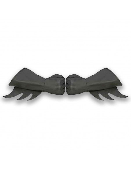 Magníficos guantes de superhéroe de color negro con puntas para jóvenes y adultos, complemento para carnaval, halloween y otras Magníficos guantes de superhéroe de color negro con puntas para jóvenes y adultos, complemento para carnaval, halloween y otras