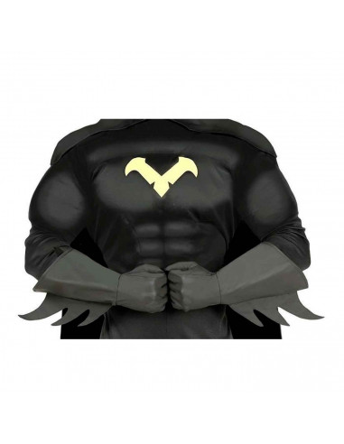 Magníficos guantes de superhéroe de color negro con puntas para jóvenes y adultos, complemento para carnaval, halloween y otras