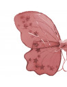 Alas de mariposa de color rojo con brillantina para niños, complemetos de carnaval, halloween y otras celebraciones. Tamaño: 39