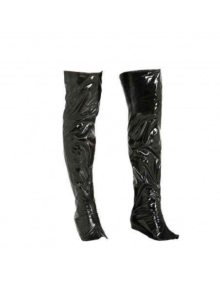 Par de cubre botas de color negro para jóvenes y adultos para jóvenes y adultos para carnaval, Halloween, fiestas, celebraciones Par de cubre botas de color negro para jóvenes y adultos para jóvenes y adultos para carnaval, Halloween, fiestas, celebraciones