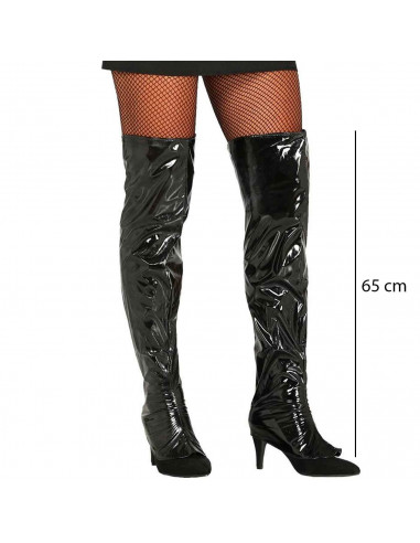 Par de cubre botas de color negro para jóvenes y adultos para jóvenes y adultos para carnaval, Halloween, fiestas, celebraciones