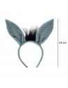 Set de 4 piezas de disfraz de burro de color gris para niños, complemento para carnaval, halloween, celebraciones. Tamaño orejas