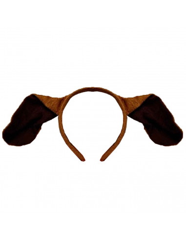 Set de 4 piezas de disfraz de perro de color marrón, para niños, complemento para carnaval, halloween y celebraciones. Tamaño cu