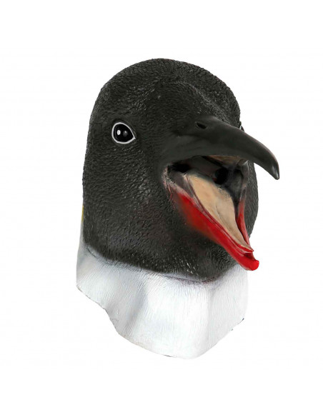 Careta de pingüino de látex para jóvenes y adultos, complemetos de disfraces para carnaval, halloween u otras celebraciones. Tam Careta de pingüino de látex para jóvenes y adultos, complemetos de disfraces para carnaval, halloween u otras celebraciones. Tam