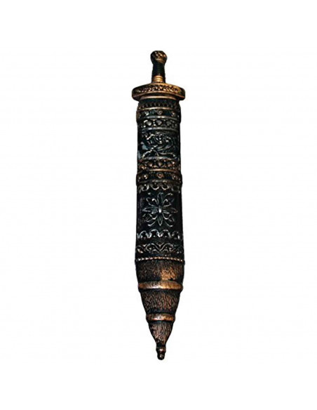 Espada romana de plástico color plateado y bronce para niños, complementos para carnaval, halloween y celebraciones. Tamaño: 56 Espada romana de plástico color plateado y bronce para niños, complementos para carnaval, halloween y celebraciones. Tamaño: 56