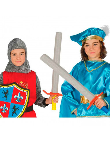 Espada de espuma eva para niños, complemento para disfraces en carnaval, halloween u otras celebraciones, 62,5 x 11 x 4,5 cm, co
