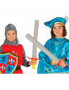 Espada de espuma eva para niños, complemento para disfraces en carnaval, halloween u otras celebraciones, 62,5 x 11 x 4,5 cm, co