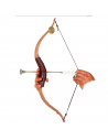 Arco de plástico con flechas color crema para niños, complemento para carnaval, halloween, fiestas de cumpleaños u otras celebra