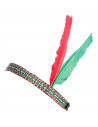 Penacho de nativo americano con plumas para jóvenes y adultos, complemento para carnaval, halloween,celebraciones. 24 x 11 x 0,2