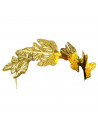 Corona de César de color dorado para jóvenes y adultos, complemento para carnaval, halloween, fiestas de ,celebraciones. 8 x 58
