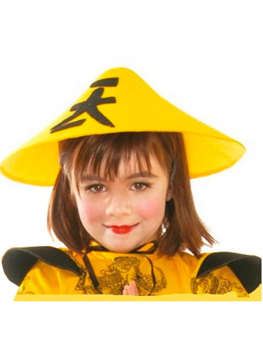 Sombrero chino colores aleatorios para jóvenes y adultos, complemento para carnaval, halloween, fiestas de cumpleaños, celebraci