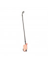 Tradineur - Fusta de cuero para adulto, accesorio para disfraz de domador, bad boy, carnaval, Halloween, cosplay, fiestas (Negro