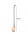 Tradineur - Fusta de cuero para adulto, accesorio para disfraz de domador, bad boy, carnaval, Halloween, cosplay, fiestas (Negro