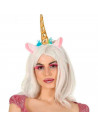 Diadema de unicornio de color dorado para niños para combinar con disfraces en fiestas y celebraciones, carnaval, Tamaño: 29 x 1