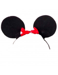 Diadema de ratoncita de color negro para niños, complemento para carnaval, halloween, fiestas de cumpleaños, celebraciones. 19 x