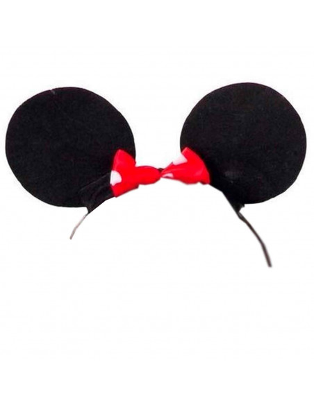 Diadema de ratoncita de color negro para niños, complemento para carnaval, halloween, fiestas de cumpleaños, celebraciones. 19 x