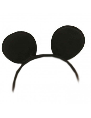 Diadema de ratón de color negro para niños, complemento para carnaval, halloween, fiestas de cumpleaños, celebraciones. 18 x 22
