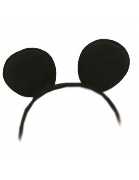 Diadema de ratón de color negro para niños, complemento para carnaval, halloween, fiestas de cumpleaños, celebraciones. 18 x 22