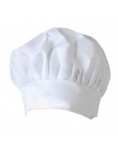 Gorro de cocinero de color blanco para niños, complemento para carnaval, halloween, fiestas, celebraciones. 23 x 20 x 20 cm