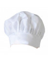 Gorro de cocinero de color blanco para niños, complemento para carnaval, halloween, fiestas, celebraciones. 23 x 20 x 20 cm