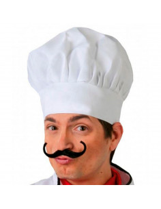 Gorro de chef de cocina de color blanco para jóvenes y adultos, poliéster, complemento para carnaval, halloween, fiestas, celebr
