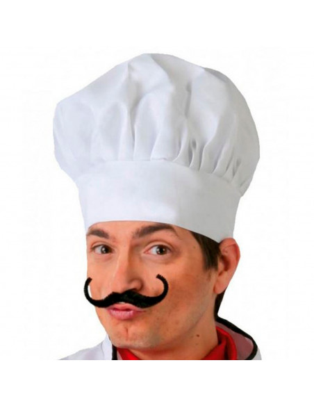 Gorro de chef de cocina de color blanco para jóvenes y adultos, poliéster, complemento para carnaval, halloween, fiestas, celebr Gorro de chef de cocina de color blanco para jóvenes y adultos, poliéster, complemento para carnaval, halloween, fiestas, celebr