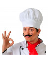 Gorro de chef de cocina de color blanco para jóvenes y adultos, poliéster, complemento para carnaval, halloween, fiestas, celebr
