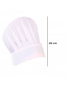 Gorro de chef de cocina de color blanco para jóvenes y adultos, poliéster, complemento para carnaval, halloween, fiestas, celebr