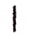 Boa de plumas de color negro para jóvenes y adultos, complemento para carnaval, halloween, fiestas, celebraciones. Longitud: 180